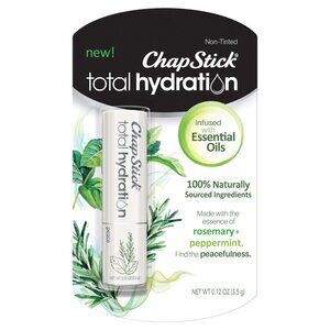 ChapStick Total Hydration Essential Oils Peace Lip Balm, Rosemary + Peppermint
